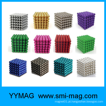 Bolas magnéticas coloridas coloridas de neodímio de 5mm